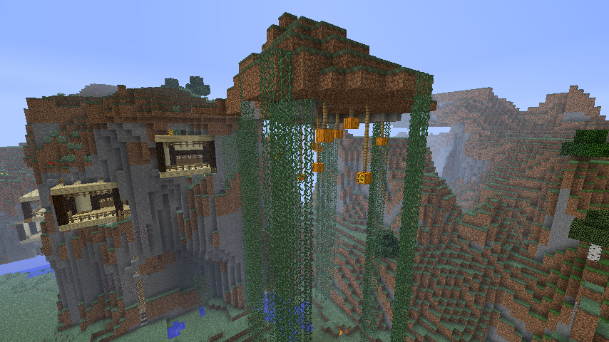 自宅 の山 の周辺紹介 Minecraft クラフト生活記 自宅 の山 の周辺紹介 Minecraft クラフト生活記