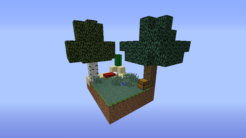 リハビリにスカイブロック環境をつくってみる２ Minecraft クラフト生活記