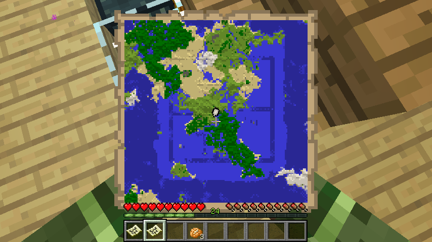 ついに縦線に別れを告げたよ Minecraft クラフト生活記