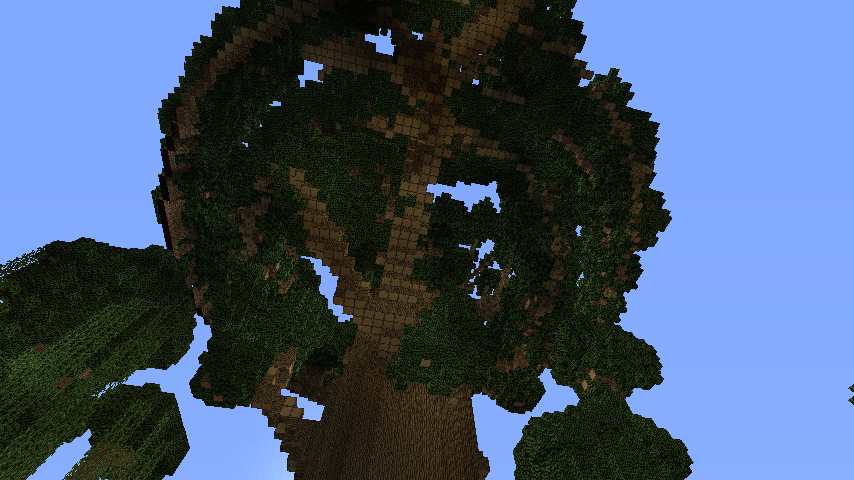 巨木を作る ２本目 進んだのかわからない Minecraft クラフト生活記