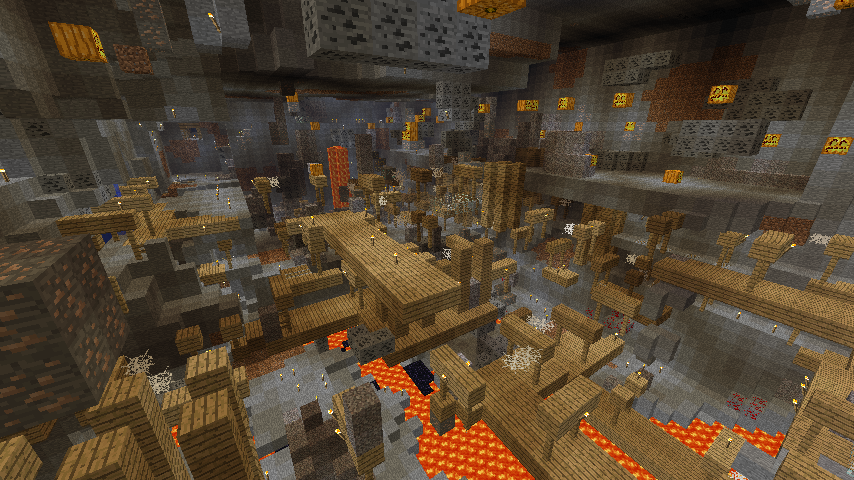 廃坑 くりぬいてました Minecraft クラフト生活記