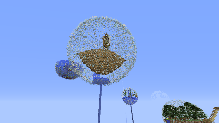 球体世界を作ってみる32 ボート編5 Minecraft クラフト生活記