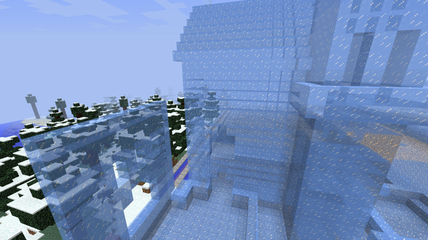 氷の建物にチャレンジ ４ Minecraft クラフト生活記
