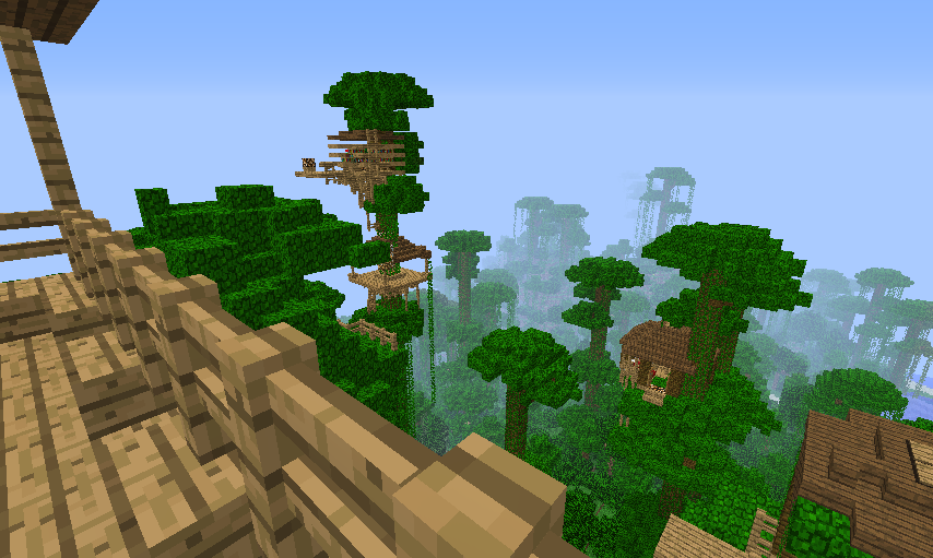 ジャングルで快適生活したい Minecraft クラフト生活記