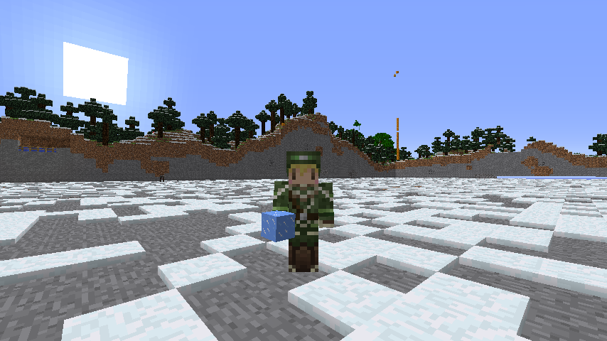 氷の建物にチャレンジ ２ 呪われているorz Minecraft クラフト生活記