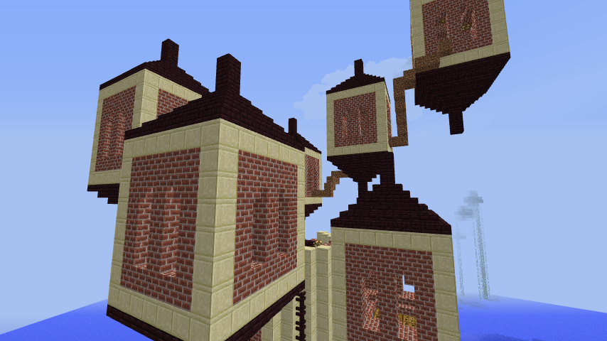 ファンタジーな建物を造ってみる３ Minecraft クラフト生活記