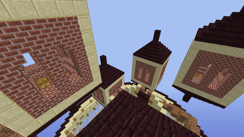 ファンタジーな建物を造ってみる３ Minecraft クラフト生活記