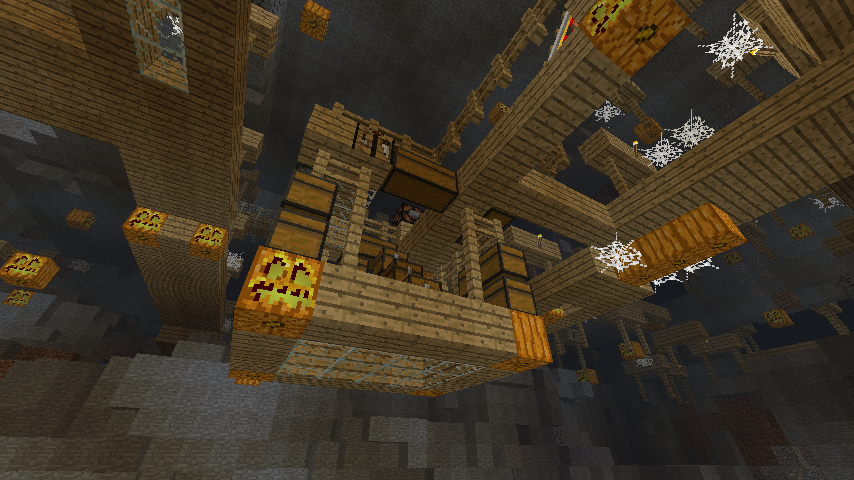 廃坑をくりぬき中 再び Minecraft クラフト生活記