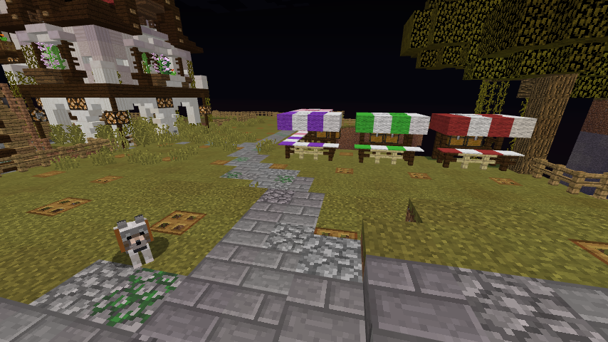 マルチ鯖で生活中40 村人の露店 Minecraft クラフト生活記