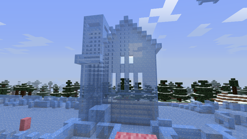 氷の建物にチャレンジ ４ Minecraft クラフト生活記