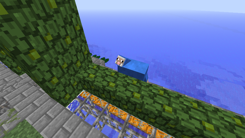 砦の上 海上に何か建てよう 教会っぽくなってきた Minecraft クラフト生活記
