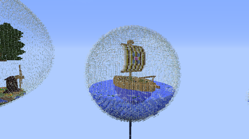 球体世界を作ってみる32 ボート編5 Minecraft クラフト生活記