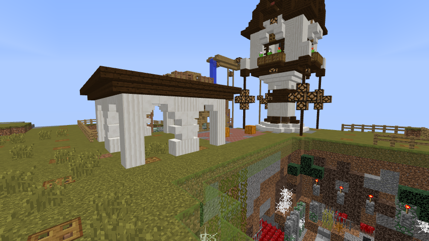 マルチ鯖で生活中38 水車を作る４ Minecraft クラフト生活記