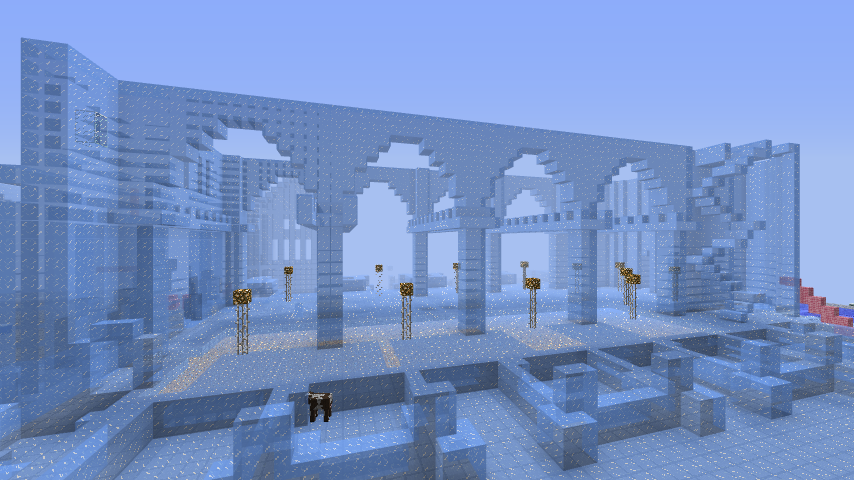 氷の建物にチャレンジ ５ Minecraft クラフト生活記