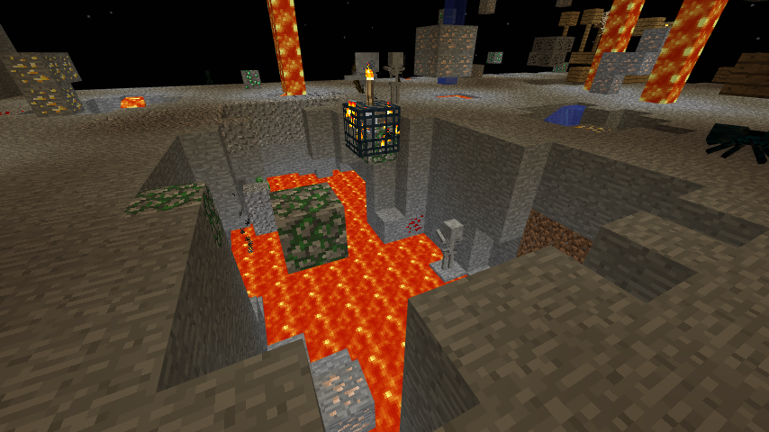 氷建築への道と線路の整備４ Minecraft クラフト生活記