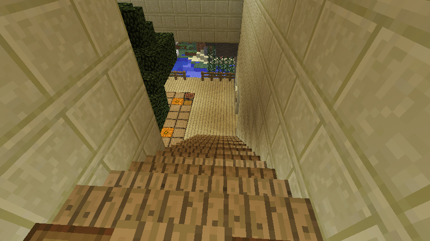 自宅に芋と人参の畑を増設する Minecraft クラフト生活記