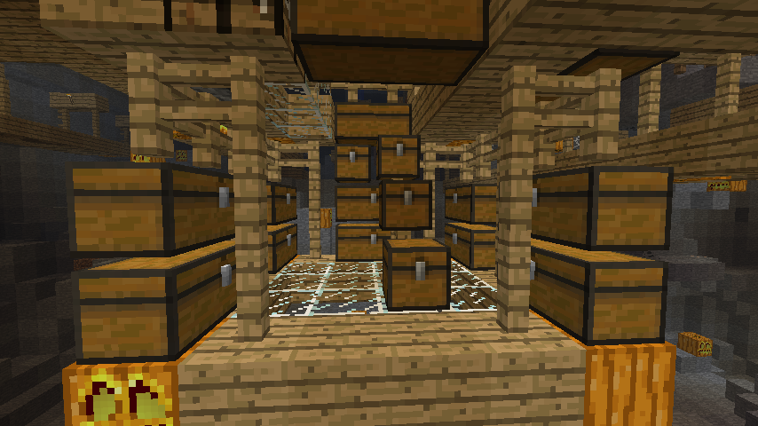 廃坑をくりぬき中 再び Minecraft クラフト生活記