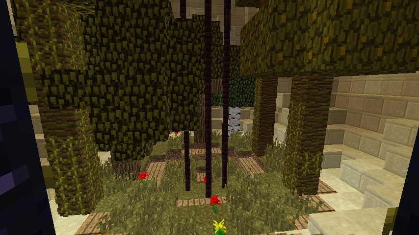 ネザーにワープ用ゲートの用意 憩いの球体公園 Minecraft クラフト生活記