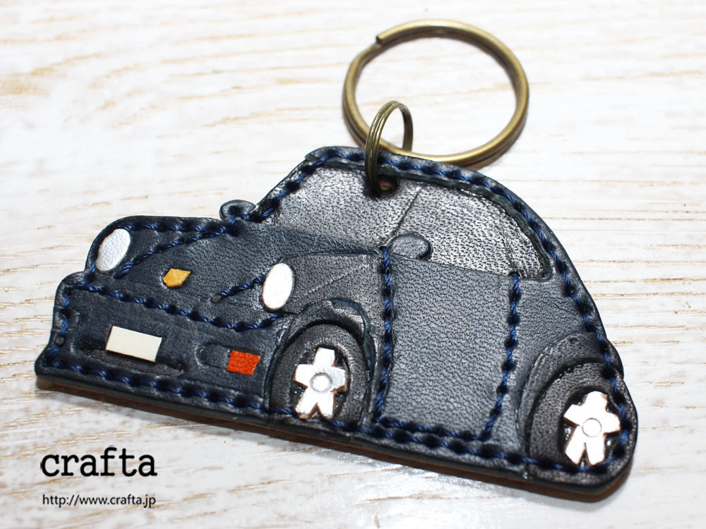 車キーホルダー ネイビー オーダーメイド Crafta 遊び と 機能 の革小物旧本店blog 車キーホルダー ネイビー オーダーメイド Crafta 遊び と 機能 の革小物旧本店blog
