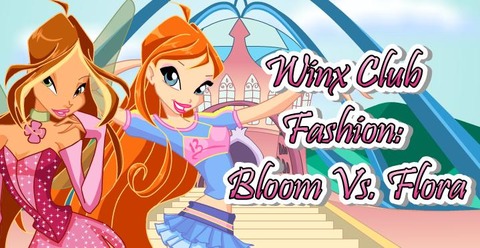 Winx Club Fashion Bloom vs Flora