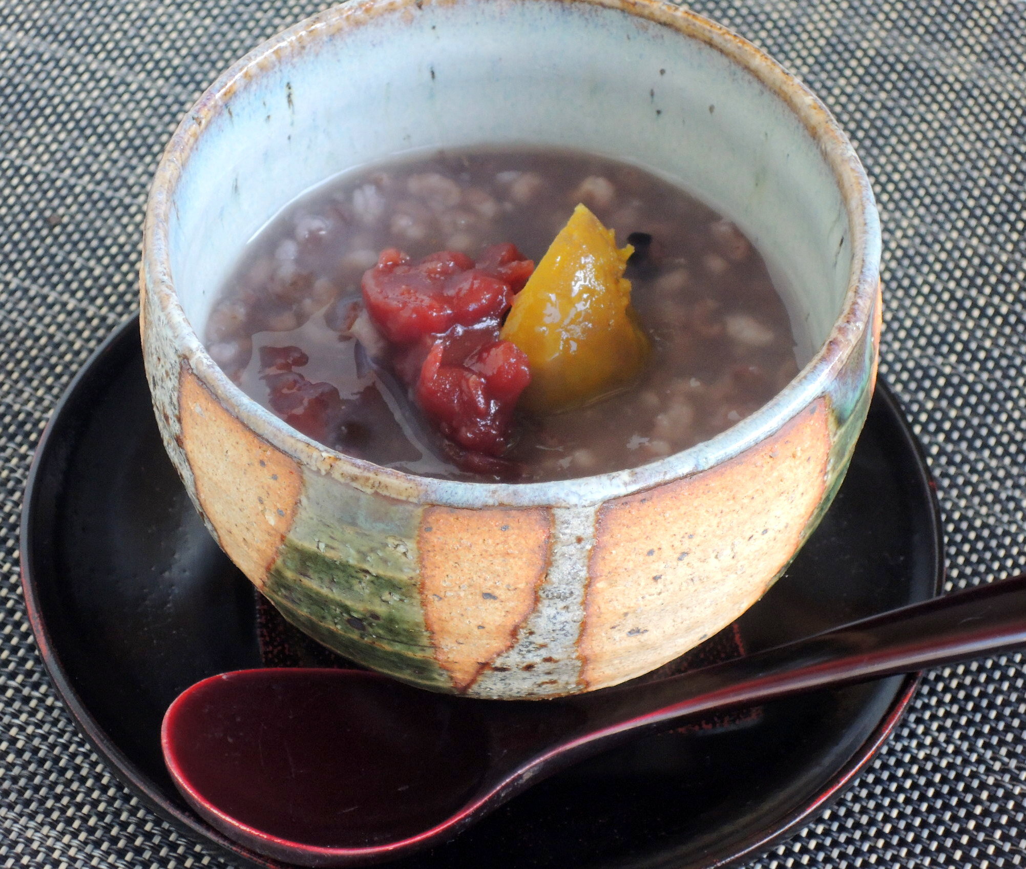 五穀おかゆを使った簡単スイーツ 五穀おかゆのぜんざい風 今夜も 家飲み居酒屋