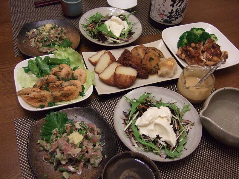 連休中にもかかわらず、ぐーたら食堂へようこそ♪ : 今夜も！家飲み居酒屋