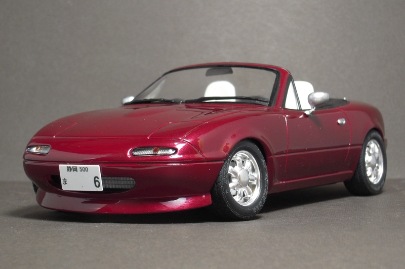 ロードスター タミヤ ボディ ラジコン日記 M08シャーシとボディをS寸 M寸に変更 メカ配置もスッキリ 軽量ロードスターボディ塗装も完了