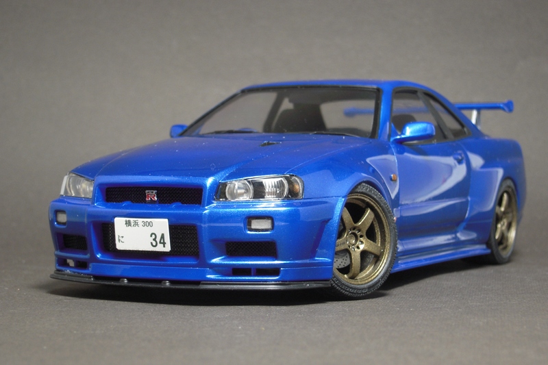 タミヤ R34 GT-R V-spec2 : Go with plan B
