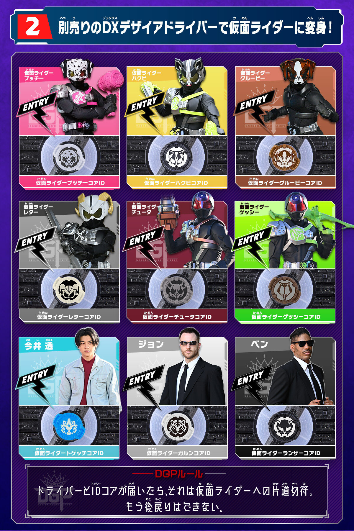 仮面ライダーギーツ DX ヴィジョンドライバー & 仮面ライダーコアIDセット