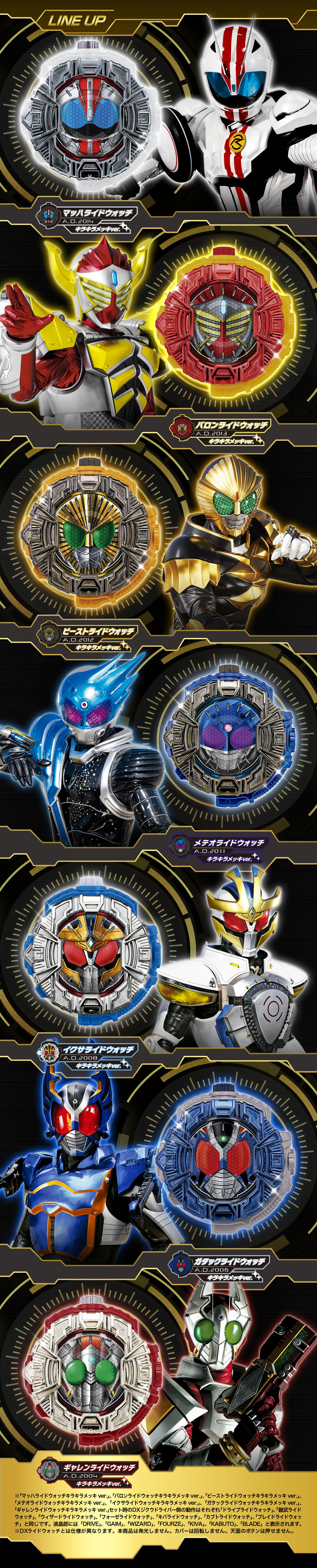仮面ライダージオウ ライドウォッチ キラキラメッキセット メッキ 仮面ライダージオウ ライドウォッチ【SG】【GPキラキラメッキv】【DX