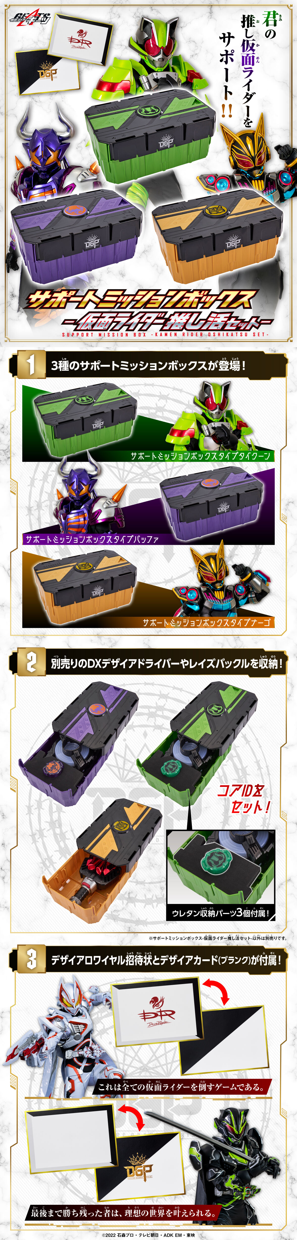 プレバン】サポートミッションボックス-仮面ライダー推し活セット 