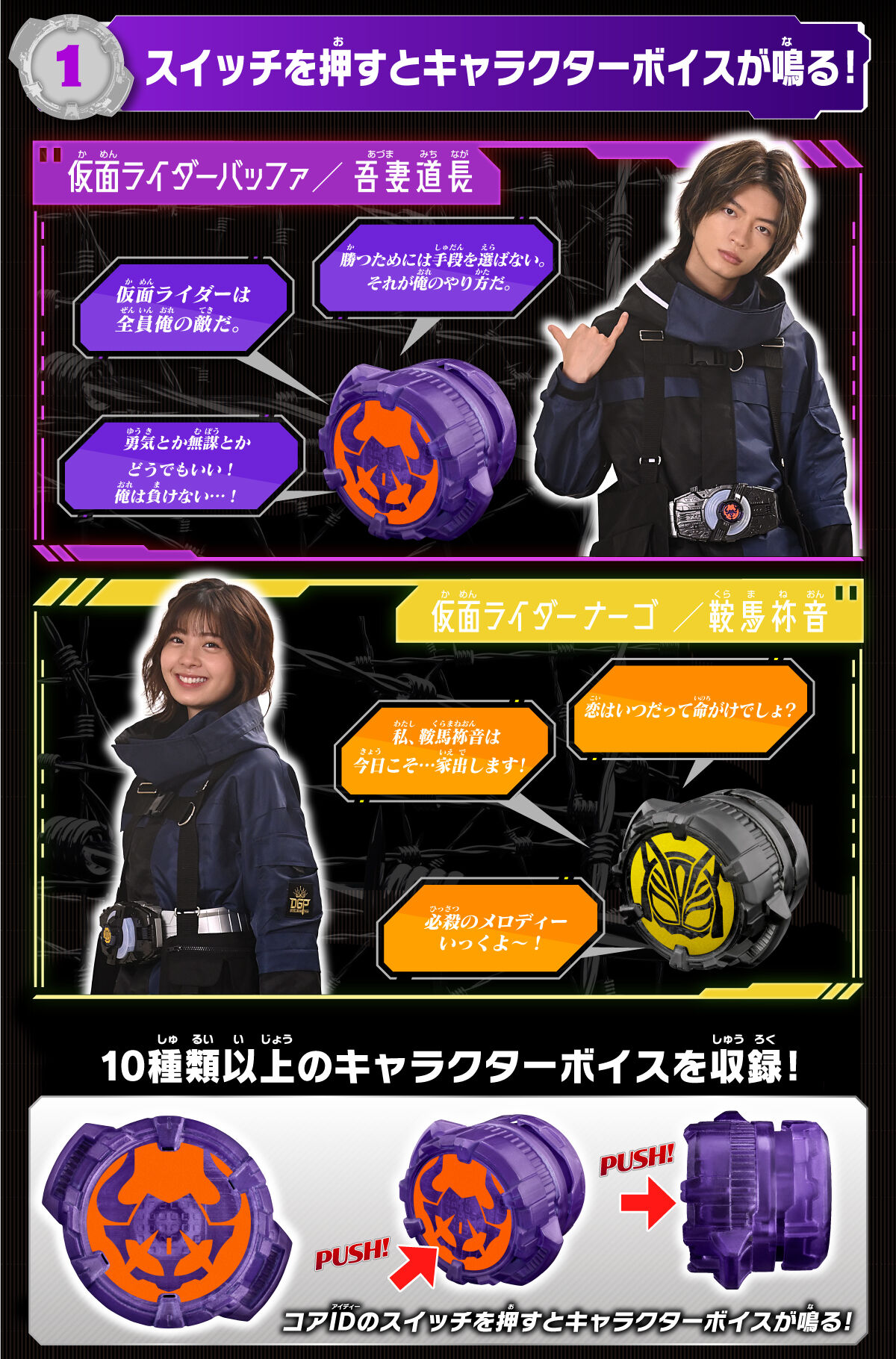 プレバン】仮面ライダーサウンドコアIDセット02 : 特撮玩具好きの部屋