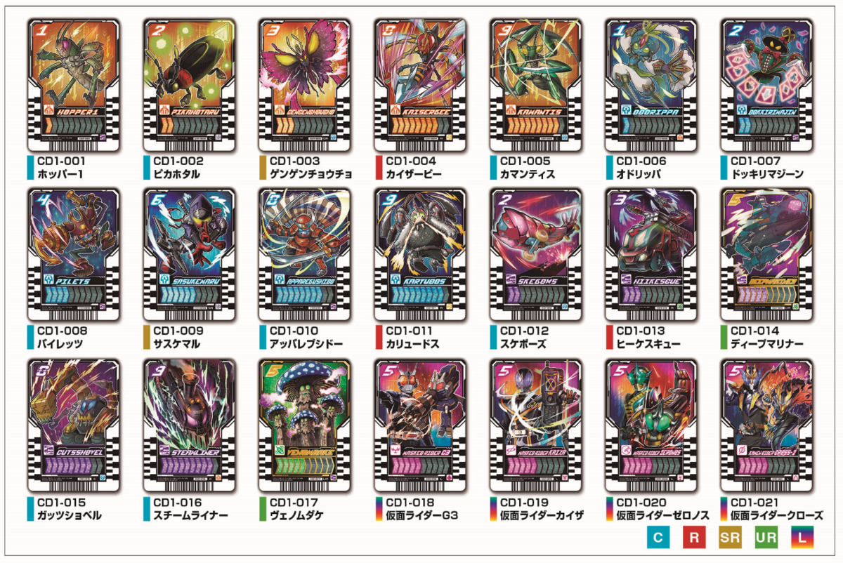 仮面ライダーガッチャード 食玩情報 : 特撮玩具好きの部屋