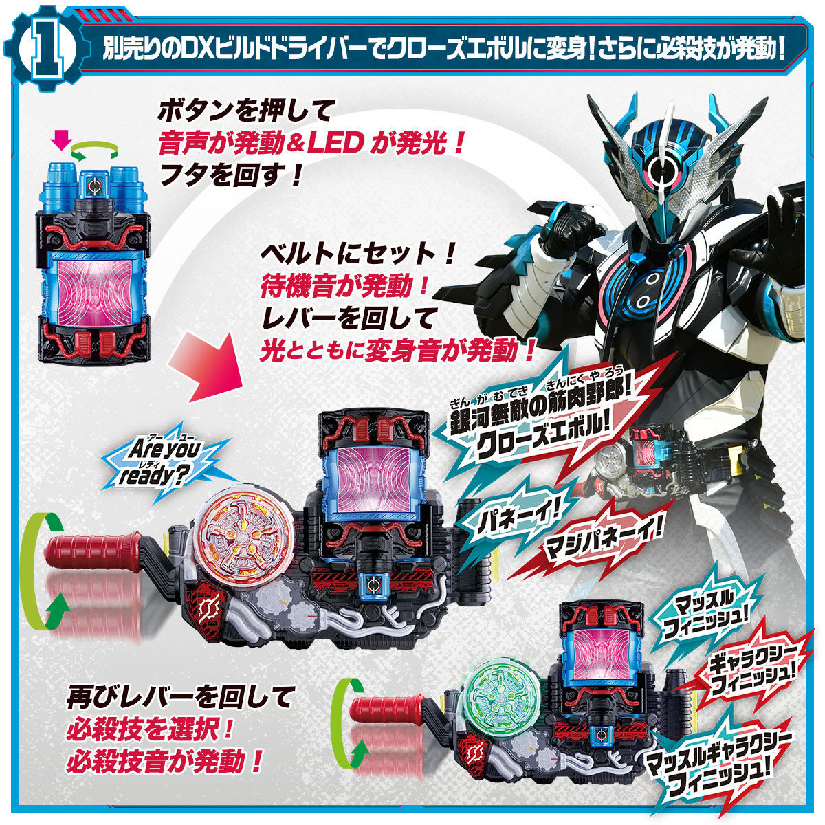 ビルド NEW WORLD 仮面ライダークローズ マッスルギャラクシーフルボト…