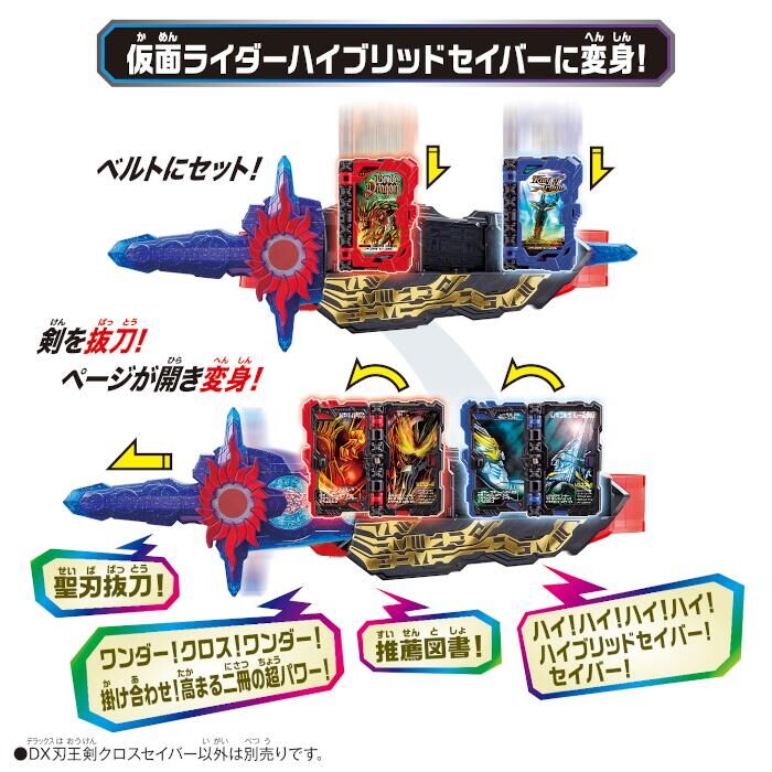 刃王剣クロスセイバー 1/1 DX刃王剣クロスセイバー｜仮面ライダーおもちゃウェブ｜バンダイ