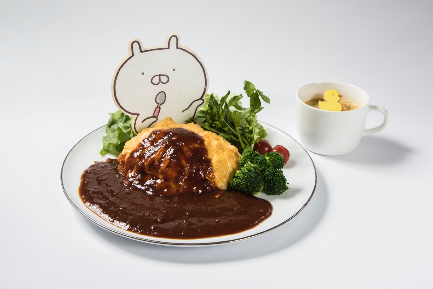 どこもかしこも うさまる だらけ うさまるカフェ が7月7日から期間限定オープン Lineスタンプ公式ブログ
