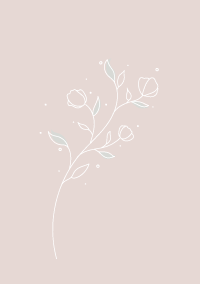 01_シンプルかわいい♡ くすみピンクのお花