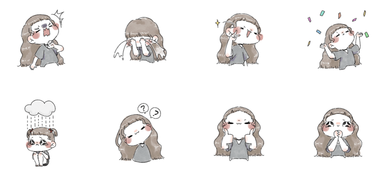 表情豐富的人 6 (女)