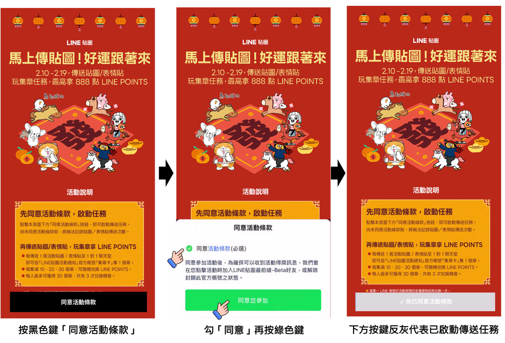 傳送任務同意流程