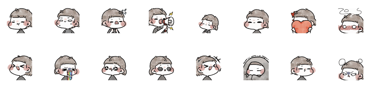 表情豐富的人 (男)