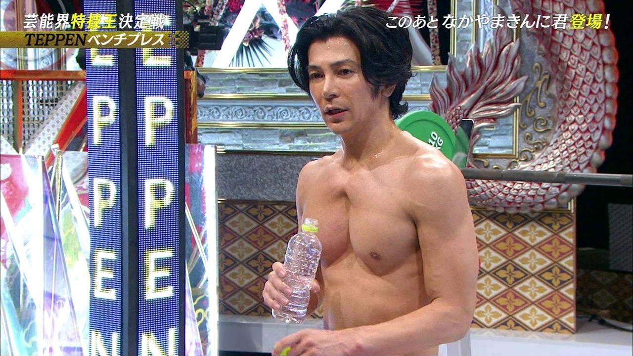 悲報 めちゃイケ武田真治 ベンチプレス109回上げて魔裟斗を負かし 優勝してしまう レッツ芸能ニュースまとめブログ