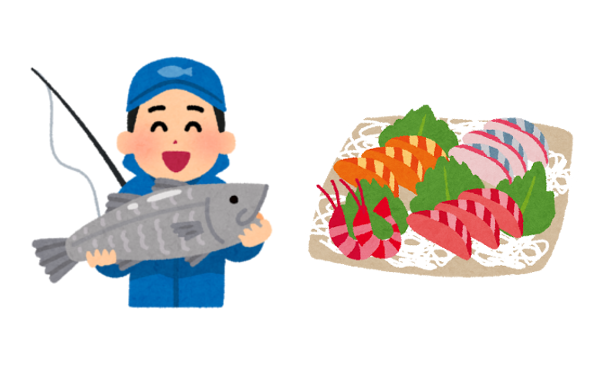 釣り人「はぁはぁ!お金と時間と労力をかけて1匹釣り上げたぞっ!(69,800円)」 俺「刺身盛り合わせ買うか(980円)」