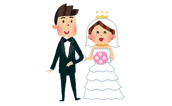 結婚→世間体良いです、子供産めます、税優遇あります、世帯収入アップです