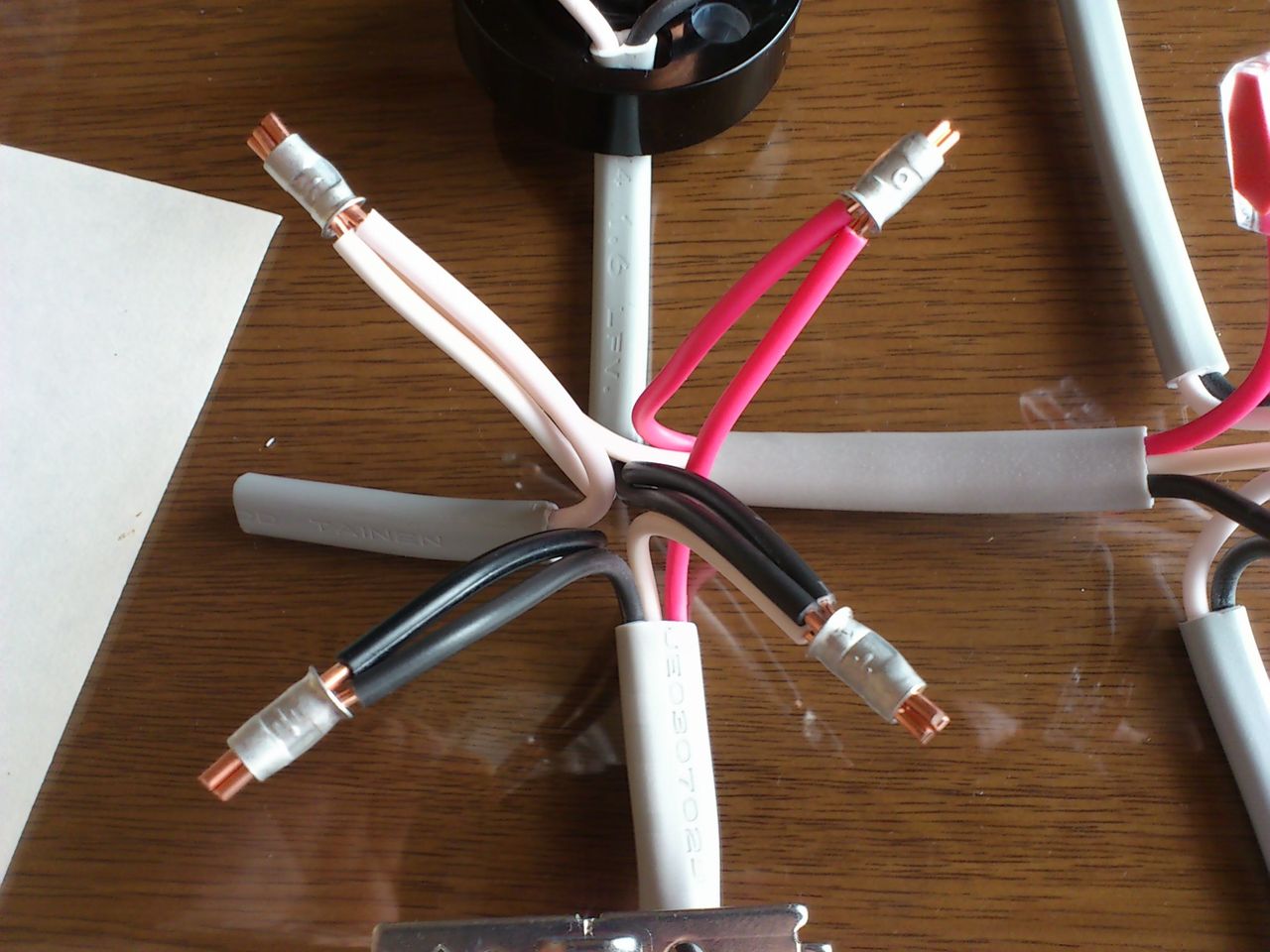 つれづれにっき 昨日の作品を使って リングスリーブとコネクタの接続をもう一度練習しました