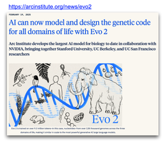 [20260728更新] 生成生物学 (generative biology) の新展開：原核単細胞生物のAIモデルEVOが全生物界のAIモデルEVO 2へと進化