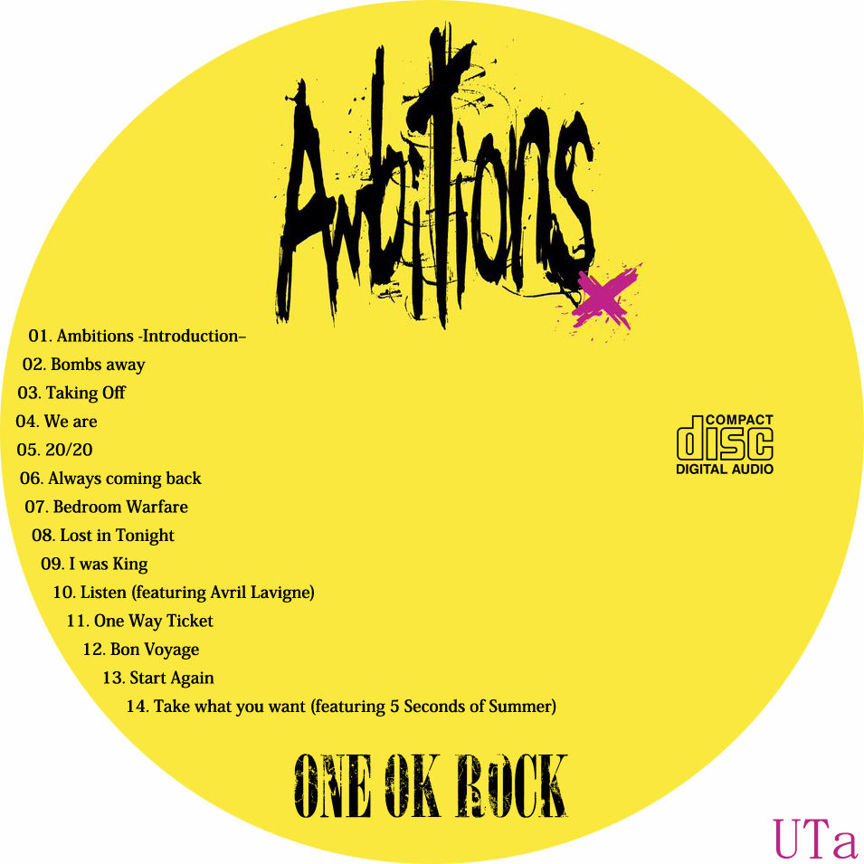最新 One Ok Rock Ambitions Dvd ラベル カランシン 最新 One Ok Rock Ambitions Dvd ラベル カランシン