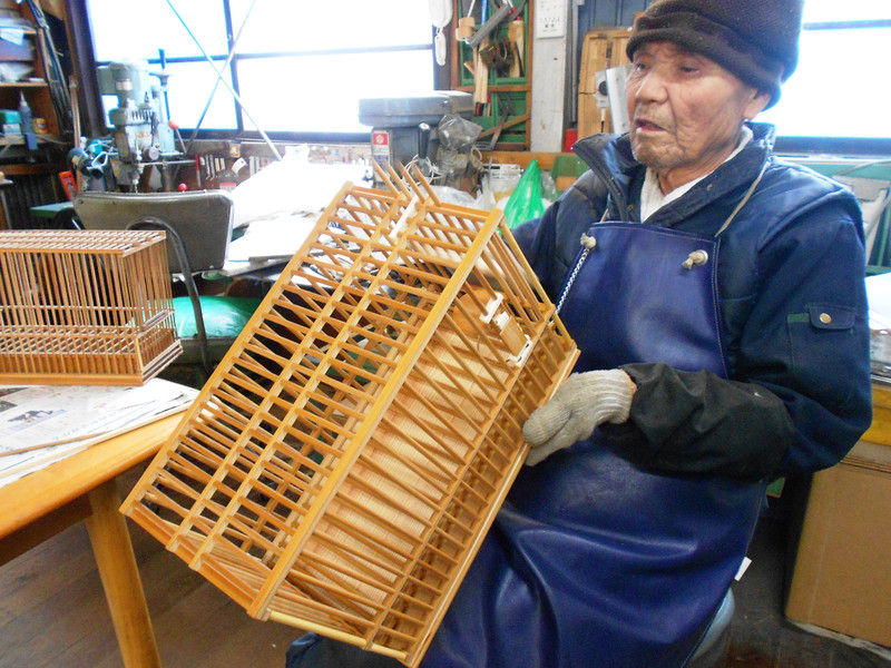 鹿沼の名匠シリーズ☆竹製小鳥籠職人・倭文 鬼久美さん☆魂を 鹿沼の名匠シリーズ☆竹製小鳥籠職人・倭文 鬼久美さん☆魂を