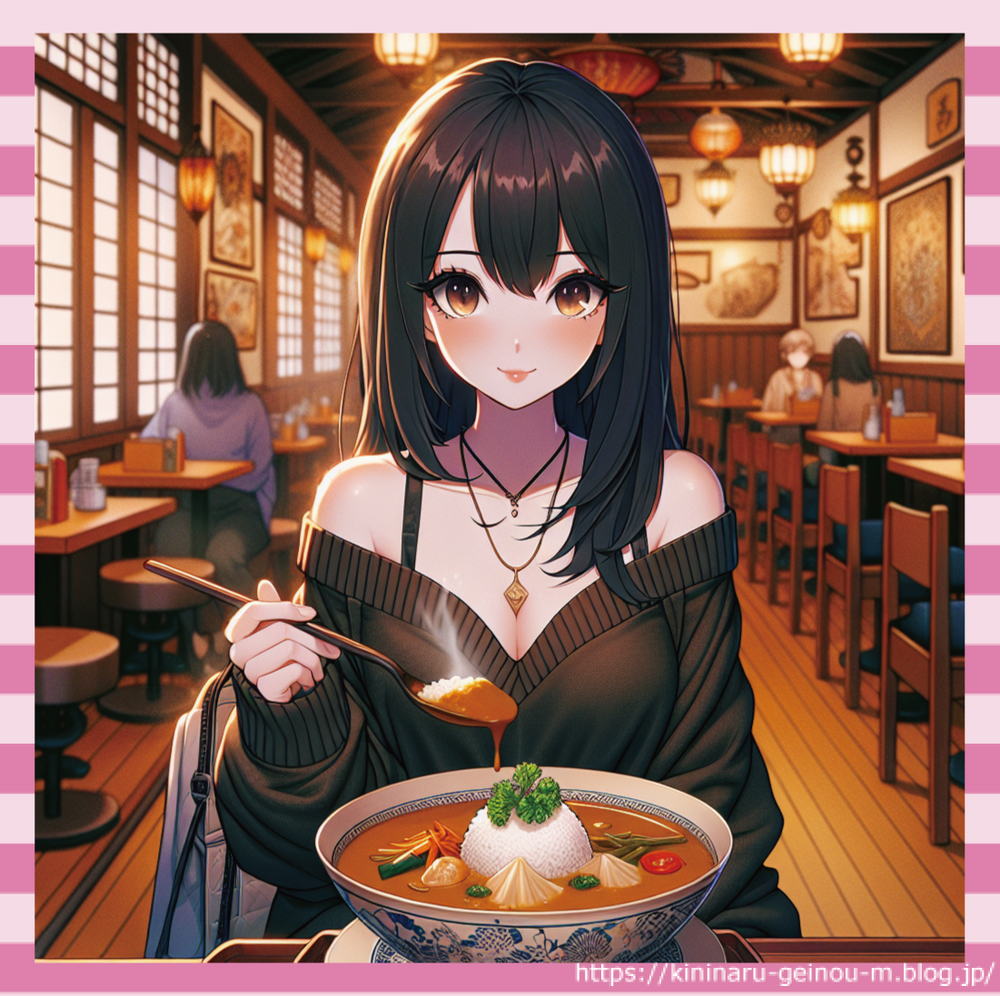 カレーと美女