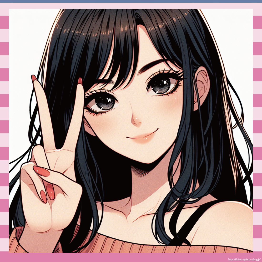 美女ピース
