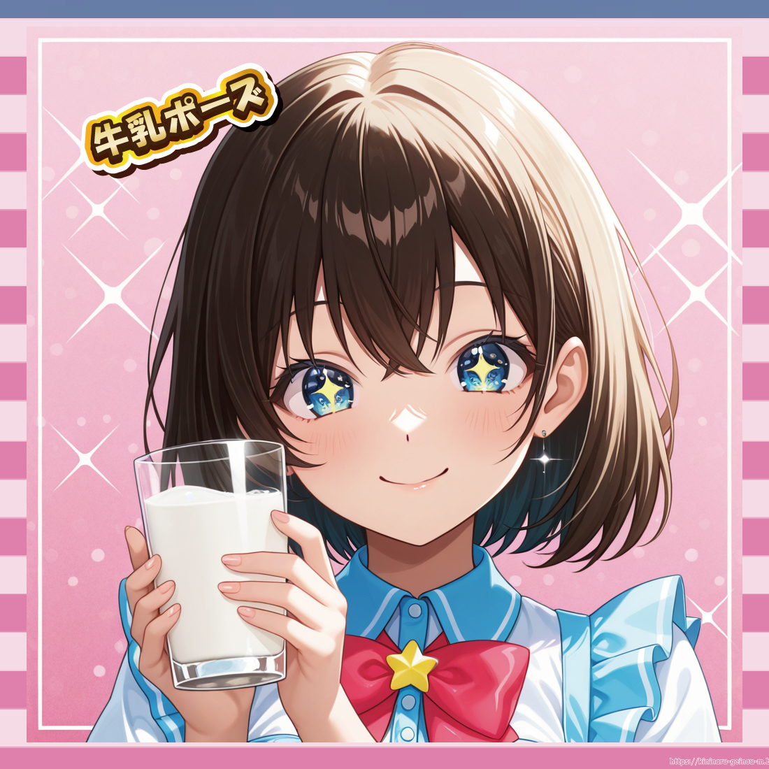 牛乳ポーズ💛-イメージ